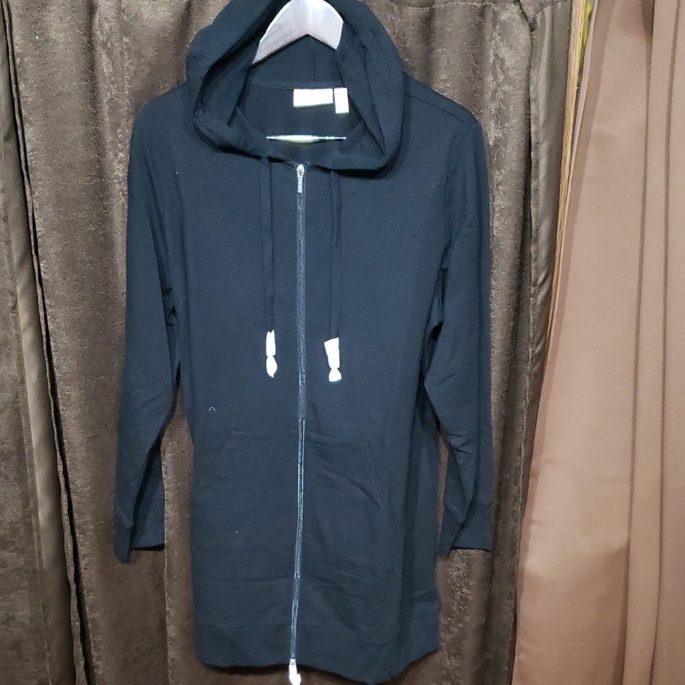 D&CO Active Women's Black Zip-Up Hoodie
